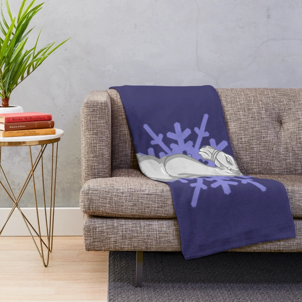 Plush winter-themed blanket inspired by the Dresden Files book series
