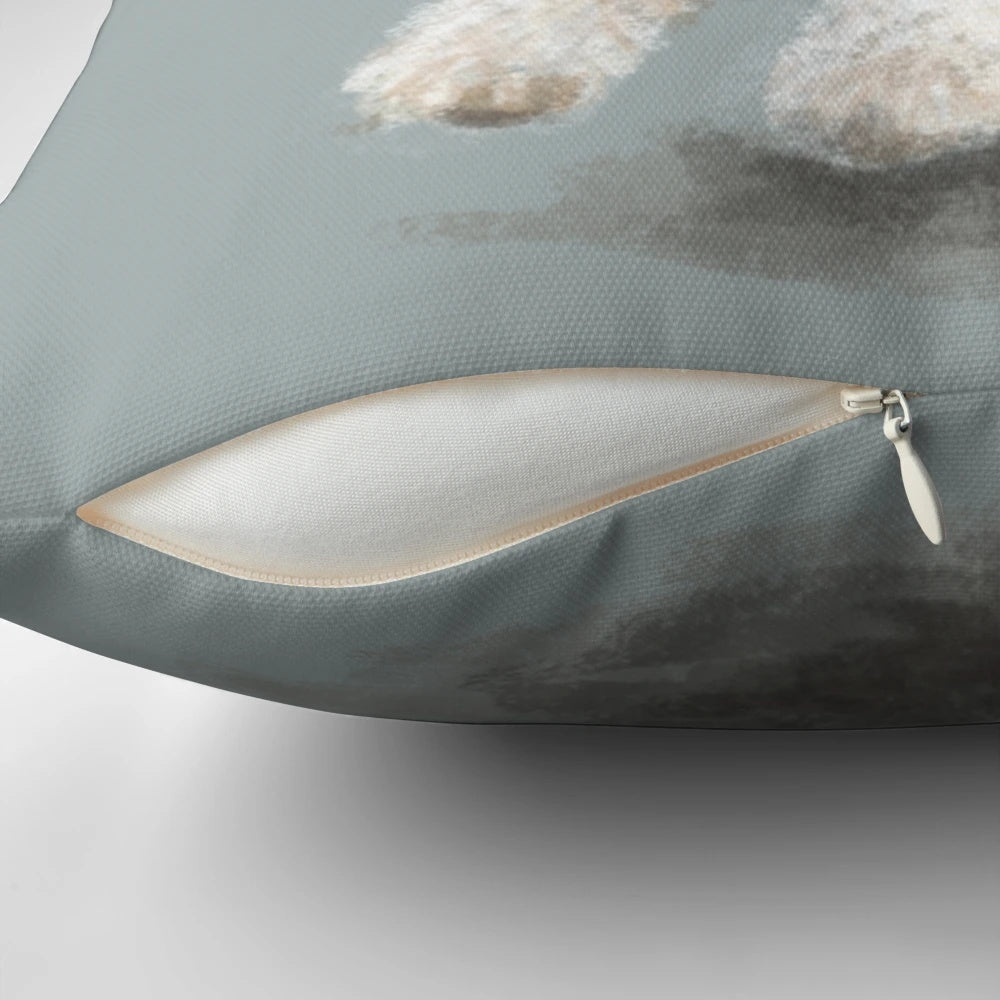 Soft, plush pillow featuring a realistic wire-haired fox terrier design