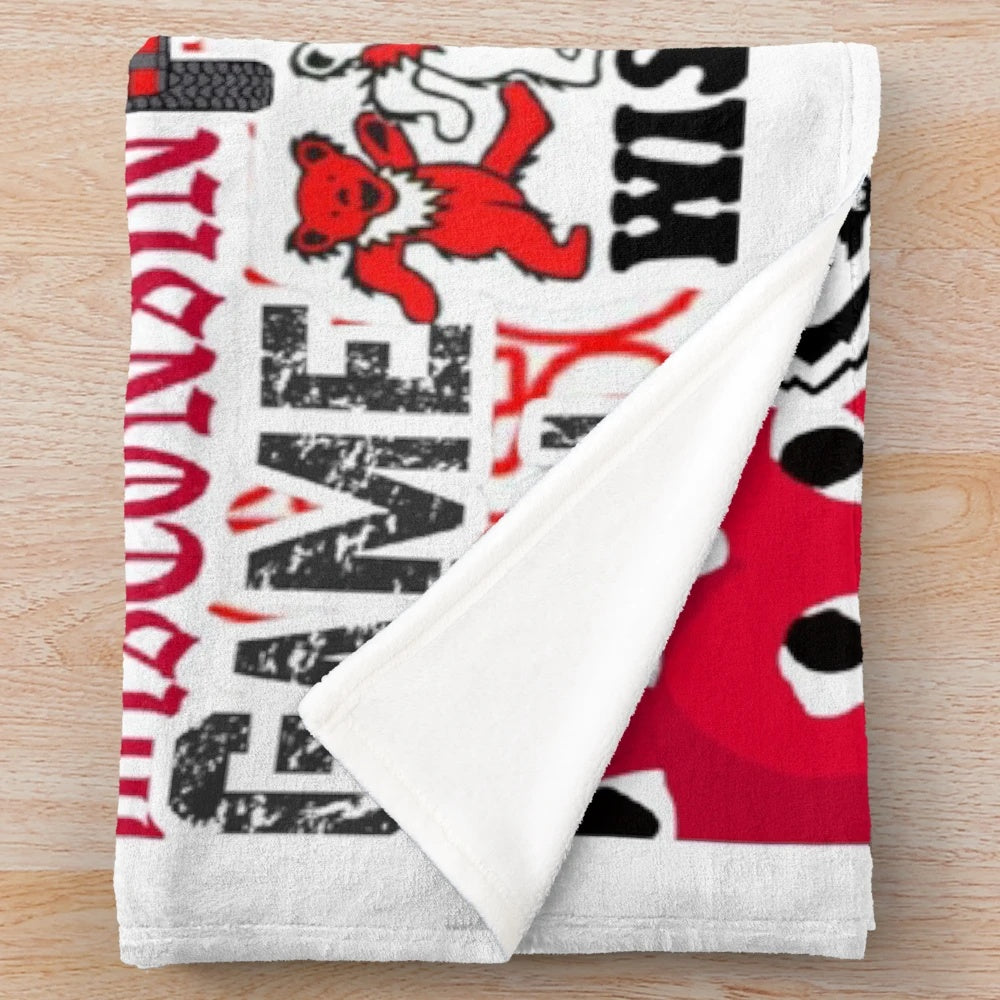 University of Wisconsin Badgers plush throw blanket