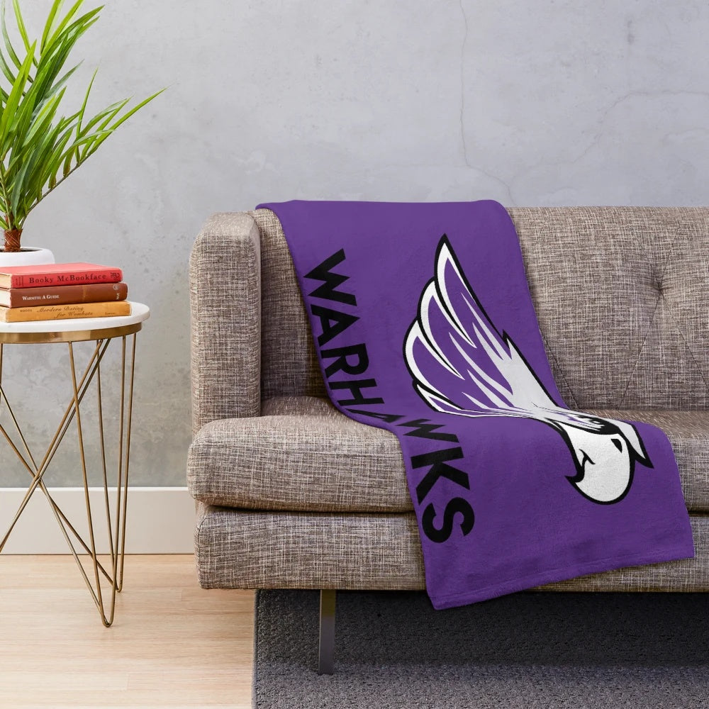 University of Wisconsin-Whitewater Plush Blanket featuring the school logo and colors
