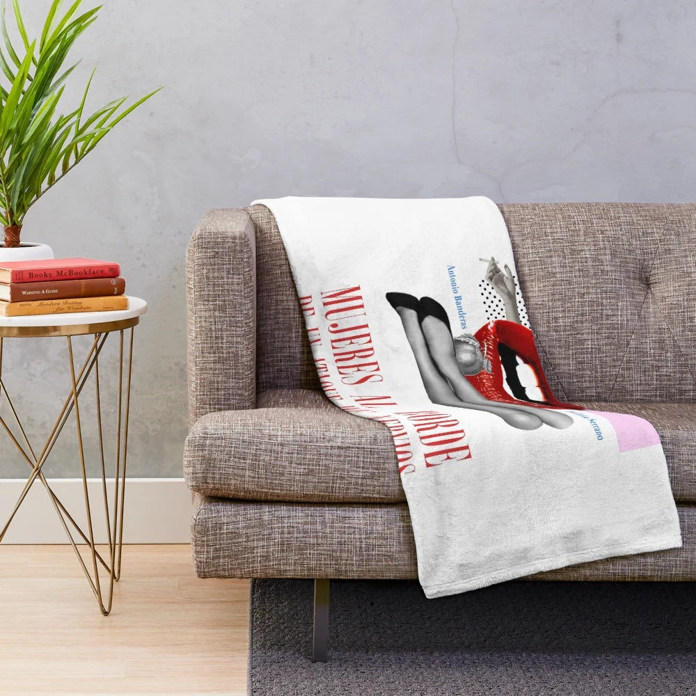 Women on the Verge of a Nervous Breakdown inspired plush blanket