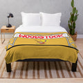 Soft and warm plush blanket featuring Woodstock and other Peanuts characters