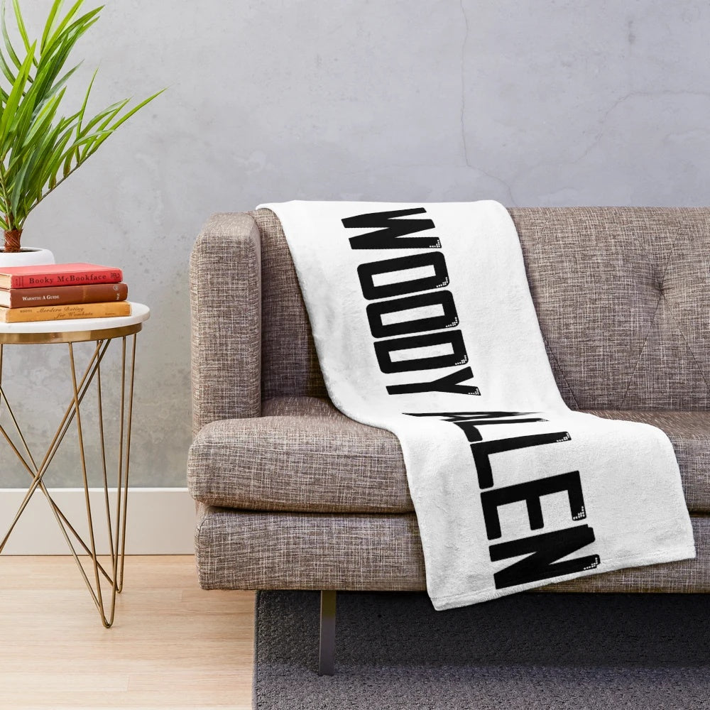 Woody inspired plush blanket with Manhattan and movie references