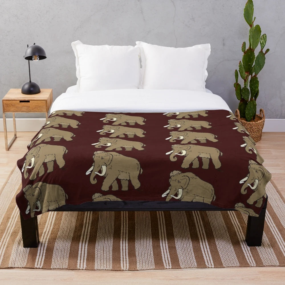 Woolly Mammoth Plush Blanket