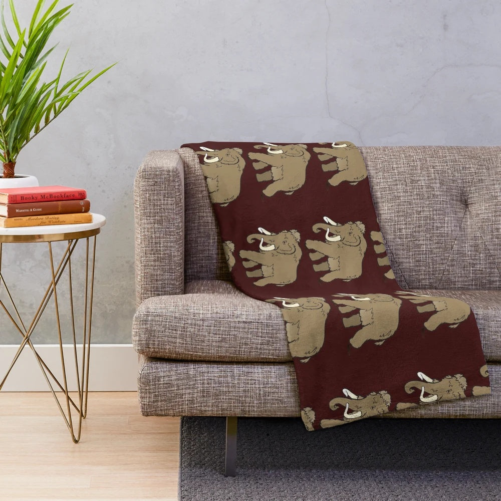 Woolly Mammoth Plush Blanket