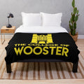 College of Wooster Plush Blanket featuring the school colors and logo