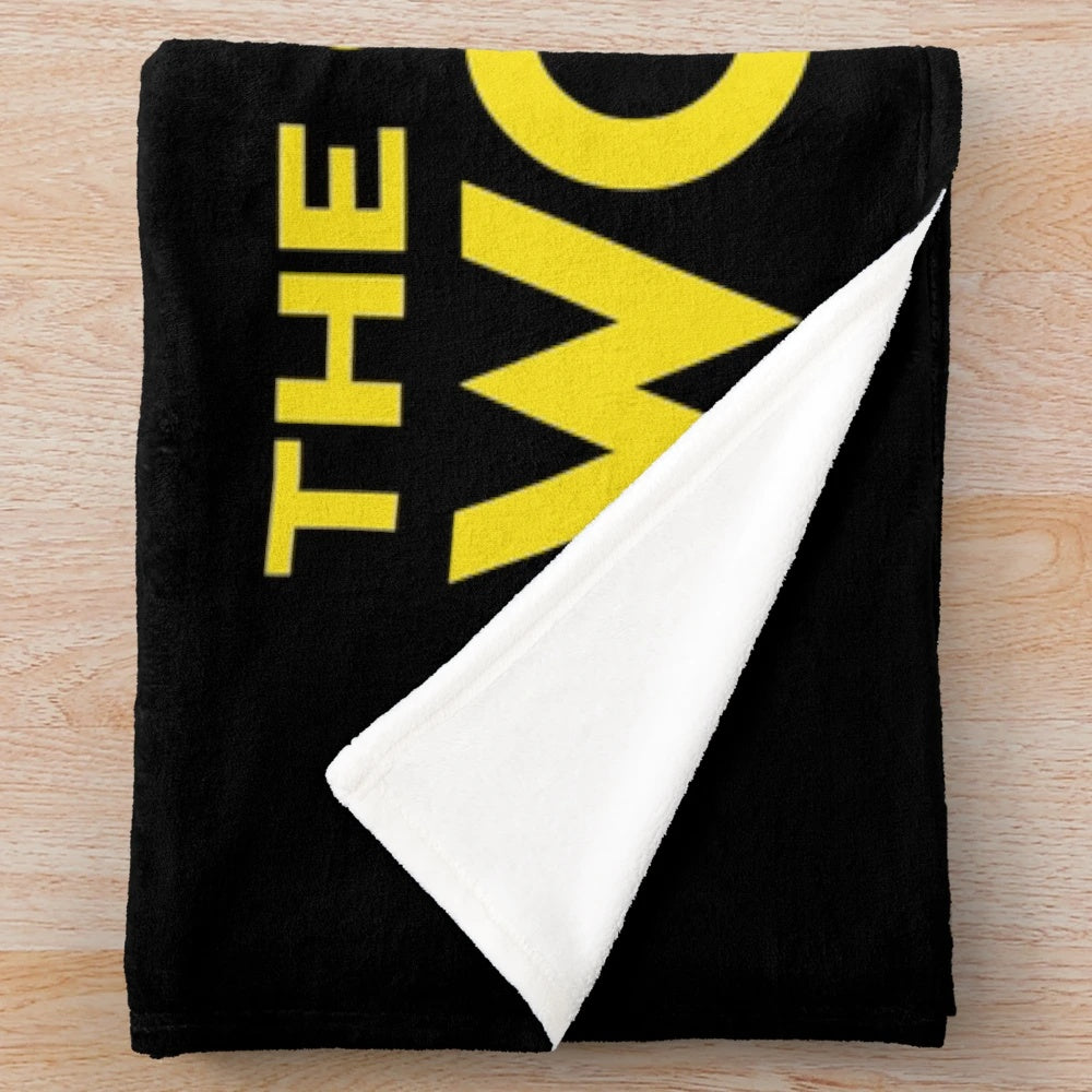 College of Wooster Plush Blanket featuring the school colors and logo