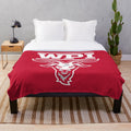 Worcester Polytechnic Institute plush blanket with logo