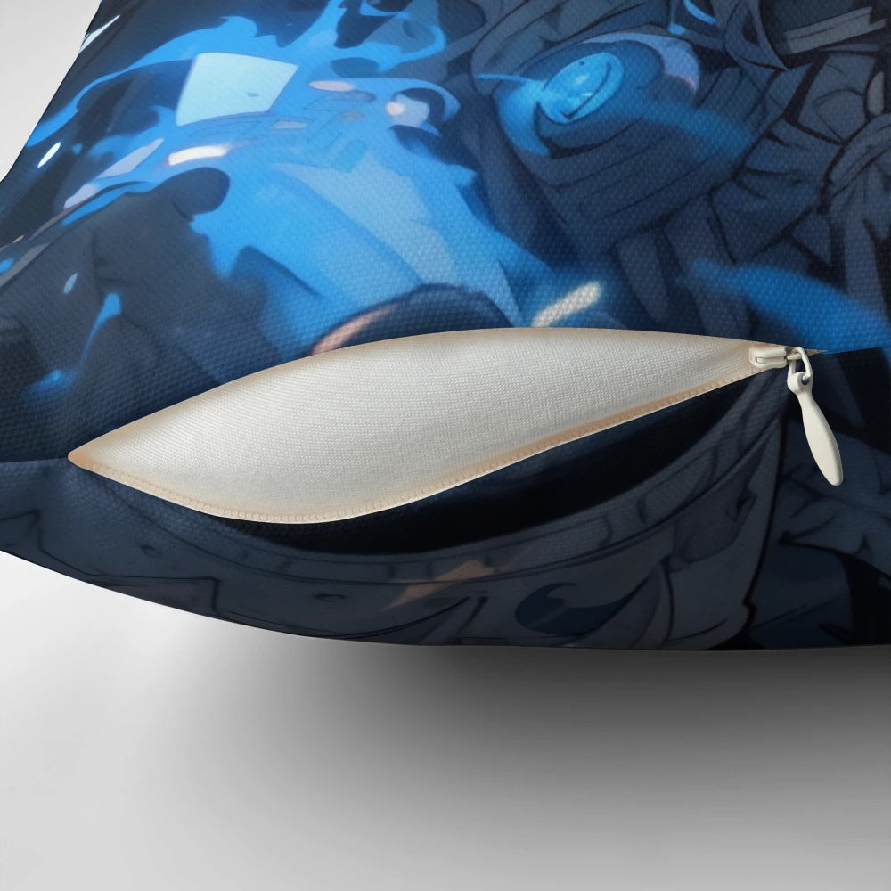 Prince Arthas from World of Warcraft printed on a plush, comfortable pillow