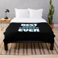 Plush blanket featuring a worm farmer design for worm composting and vermiculture enthusiasts