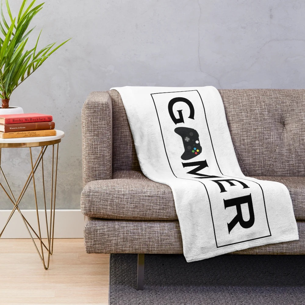 Xbox themed plush blanket for gamers