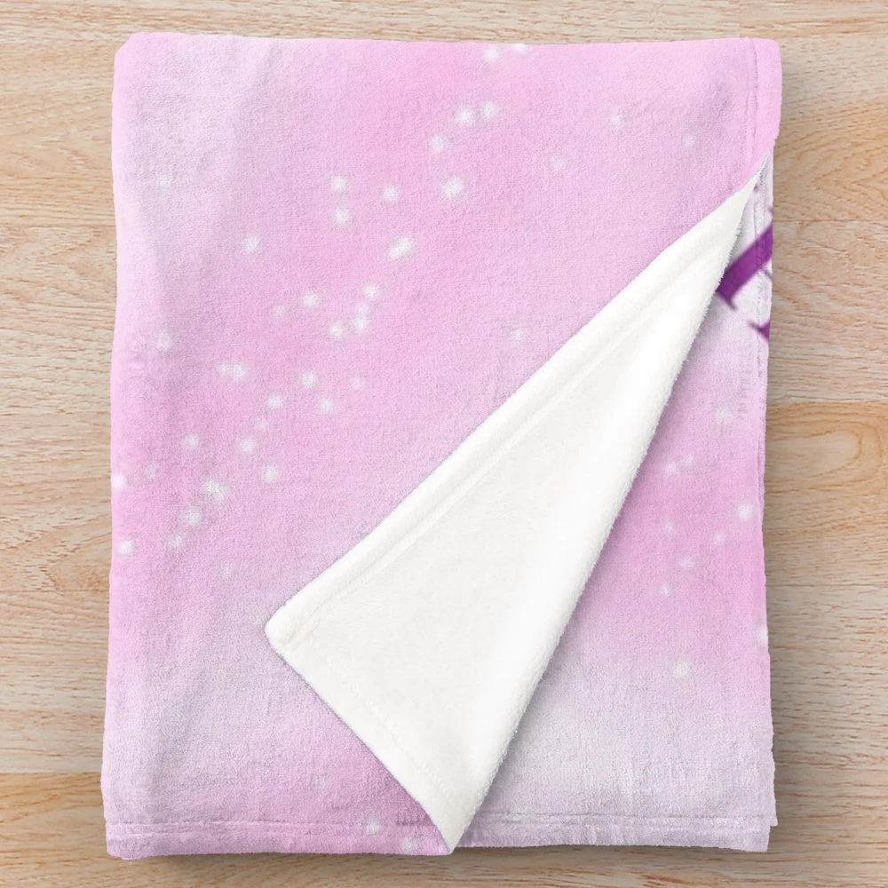 Soft, plush blanket with "Bibble's Beliefs" design for y2k aesthetic and internet culture enthusiasts