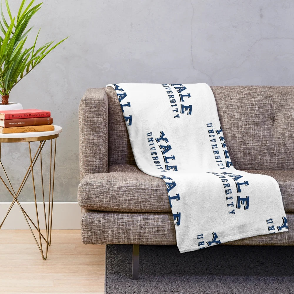 Yale University-inspired plush blanket