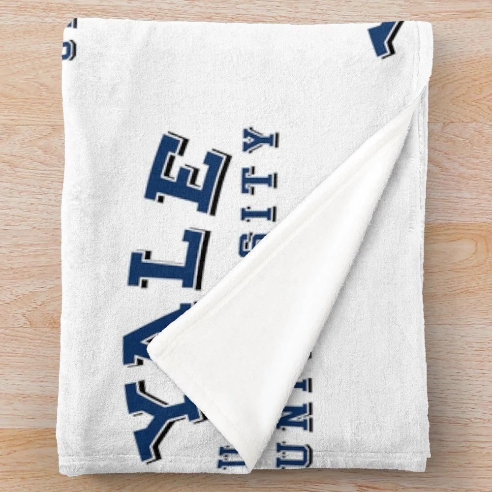 Yale University-inspired plush blanket