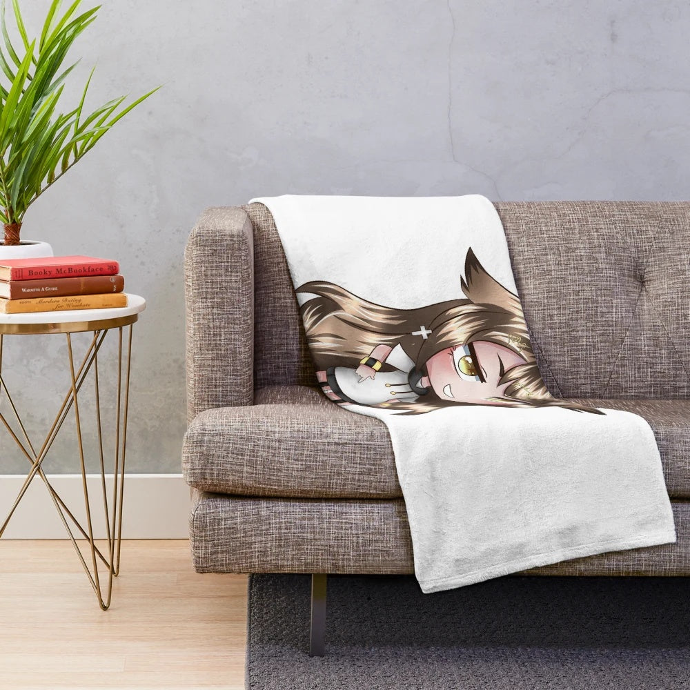Soft and cuddly plush blanket featuring the popular anime character Yamasaki-san from the Gacha Edit series