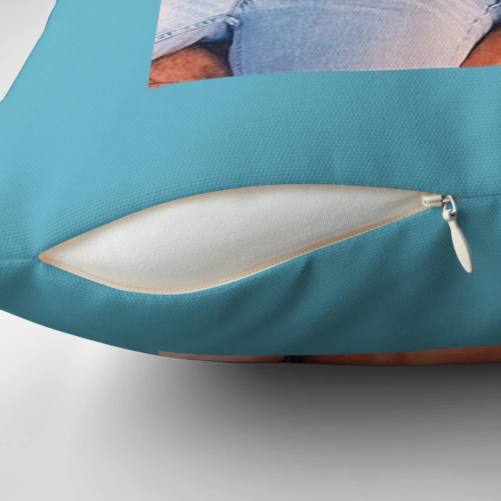 Soft, plush pillow featuring a portrait of actor Kevin Costner from the hit TV series Yellowstone