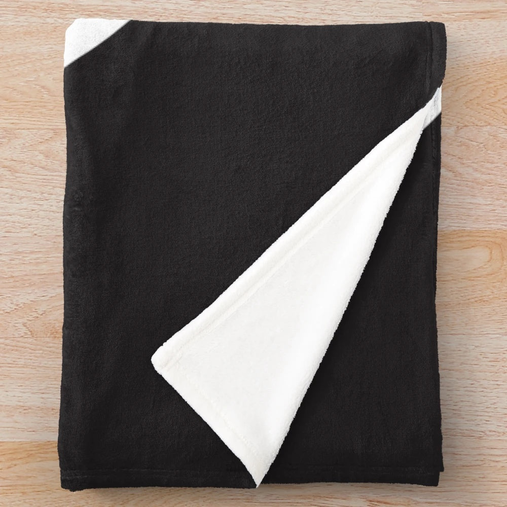 Yin Yang symbol plush blanket for meditation and relaxation