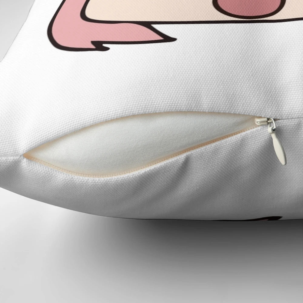 Soft and comfortable Yuru Camp Nadeshiko Kagamihara anime-themed pillow