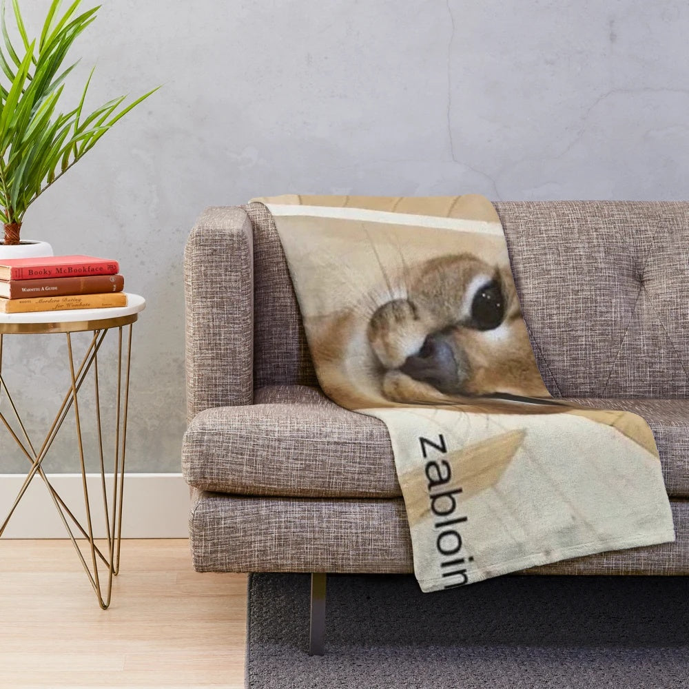 Zabloing Floppa plush blanket with soft, comfortable design