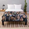 Plush blanket featuring the image of Hollywood actor Zac Efron