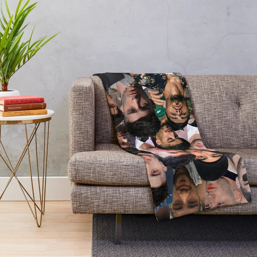 Zayn Malik Photo Collage Plush Blanket