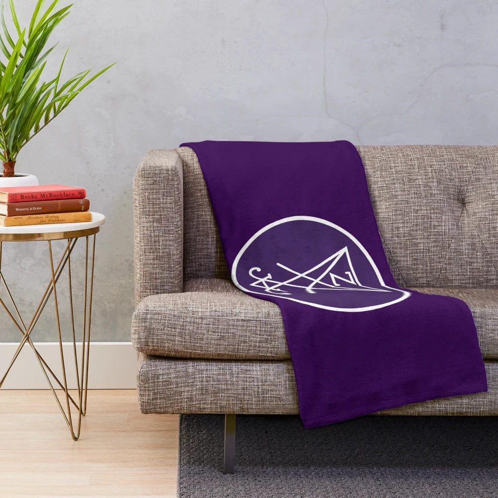 Zeal and Ardor inspired plush blanket with band logo