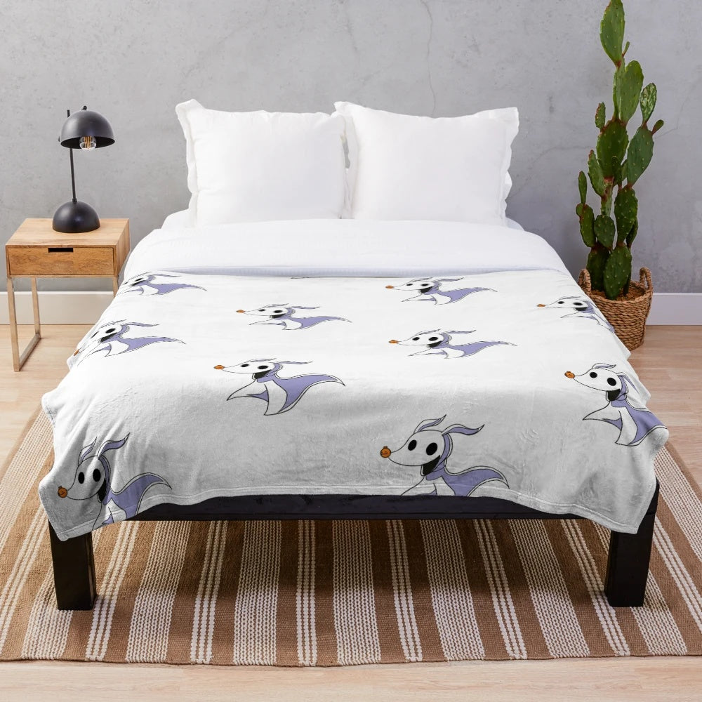 Zero the dog plush blanket from The Nightmare Before Christmas