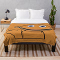 Colorful plush blanket with a zippy design