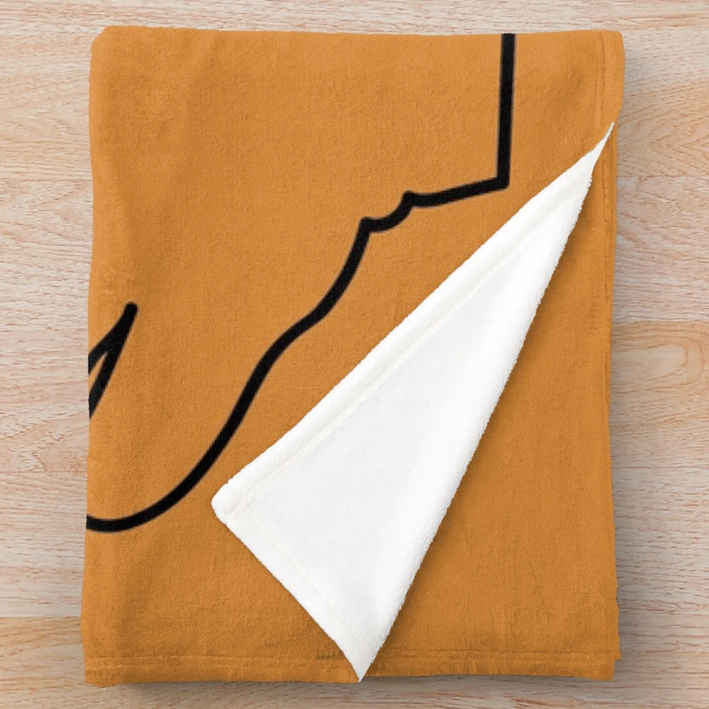 Colorful plush blanket with a zippy design