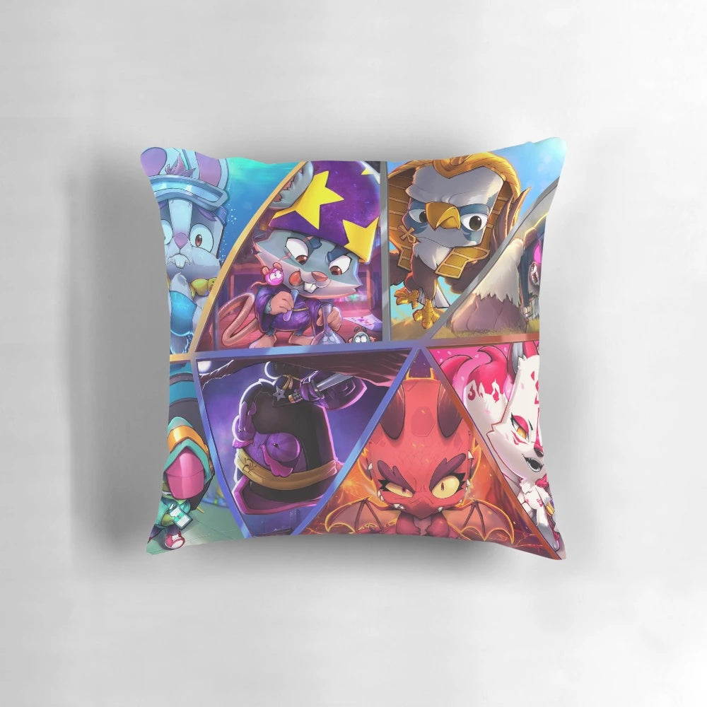 A soft, premium-quality pillow featuring the beloved characters from the Zooba universe.