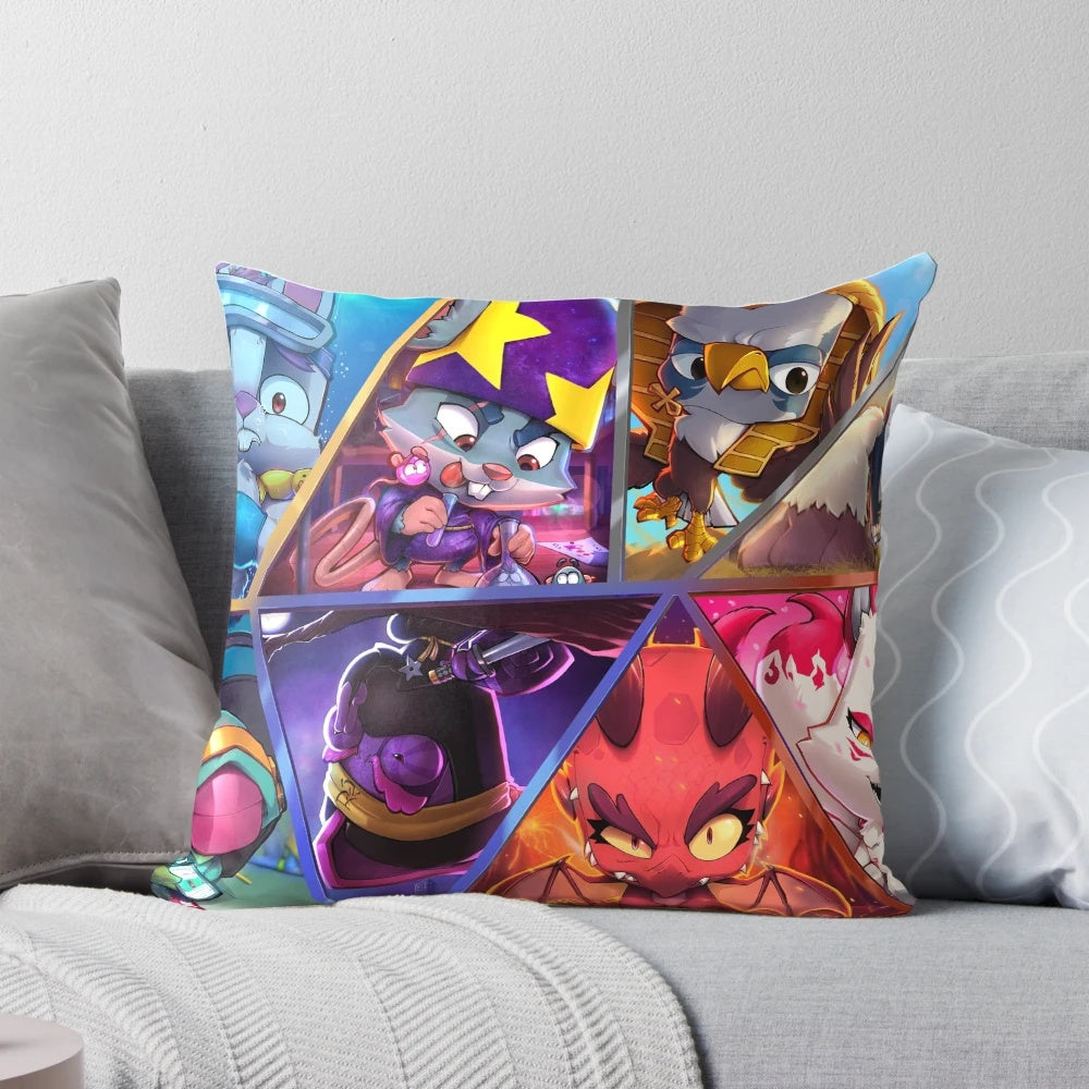 A soft, premium-quality pillow featuring the beloved characters from the Zooba universe.