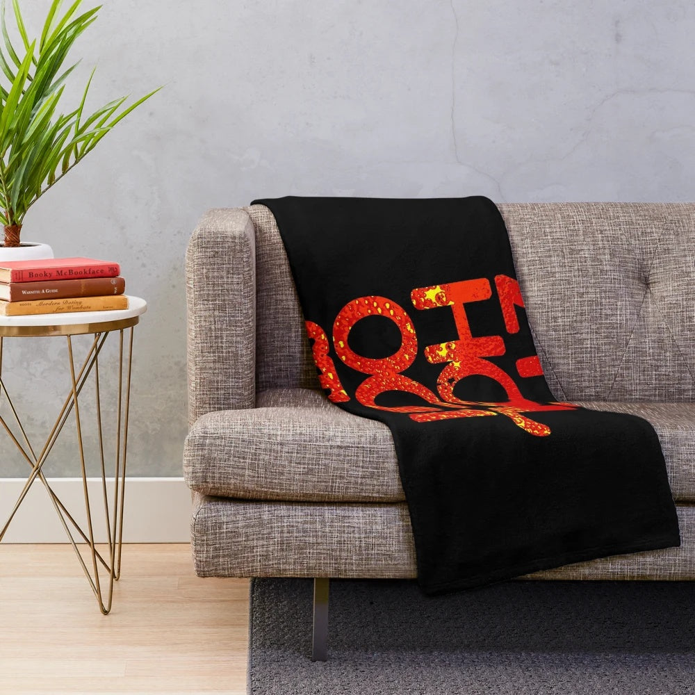 Zythologist plush blanket featuring beer-inspired typography and design