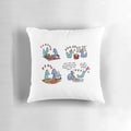 Handmade decorative pillow in a comfortable living room setting