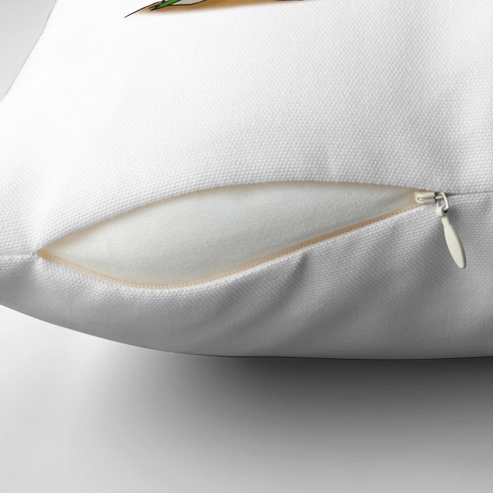 Handmade decorative pillow in a comfortable living room setting