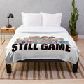 Craiglang Inspired Plush Blanket with Cartoon Still Game Design