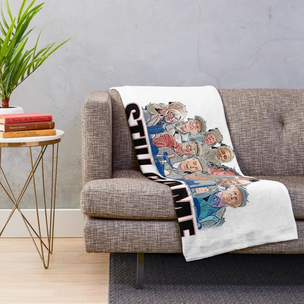 Craiglang Inspired Plush Blanket with Cartoon Still Game Design