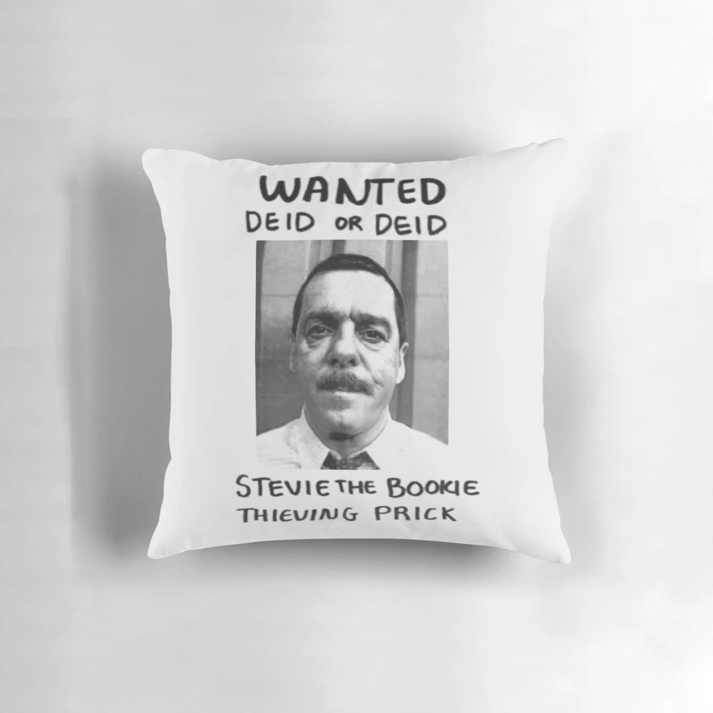 Stevie the Bookie Pillow - Still Game TV Show Craiglang Cushion