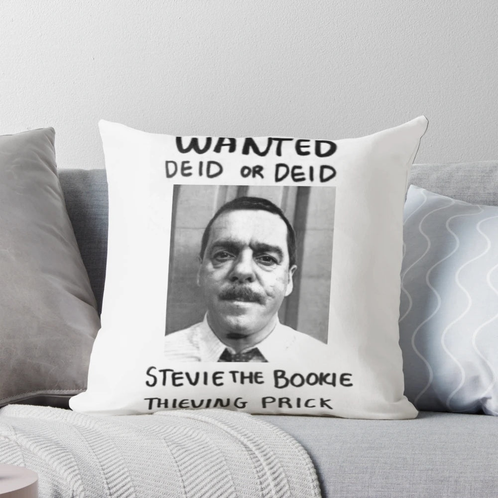 Stevie the Bookie Pillow - Still Game TV Show Craiglang Cushion