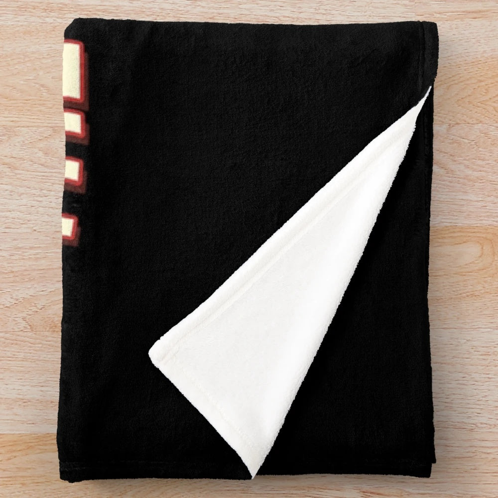 Crashtones-inspired plush blanket featuring the band's logo and imagery