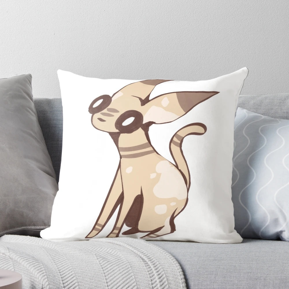 Creacher Plush Pillow - Adorable Furry Creature Decorative Pillow for Home Decor