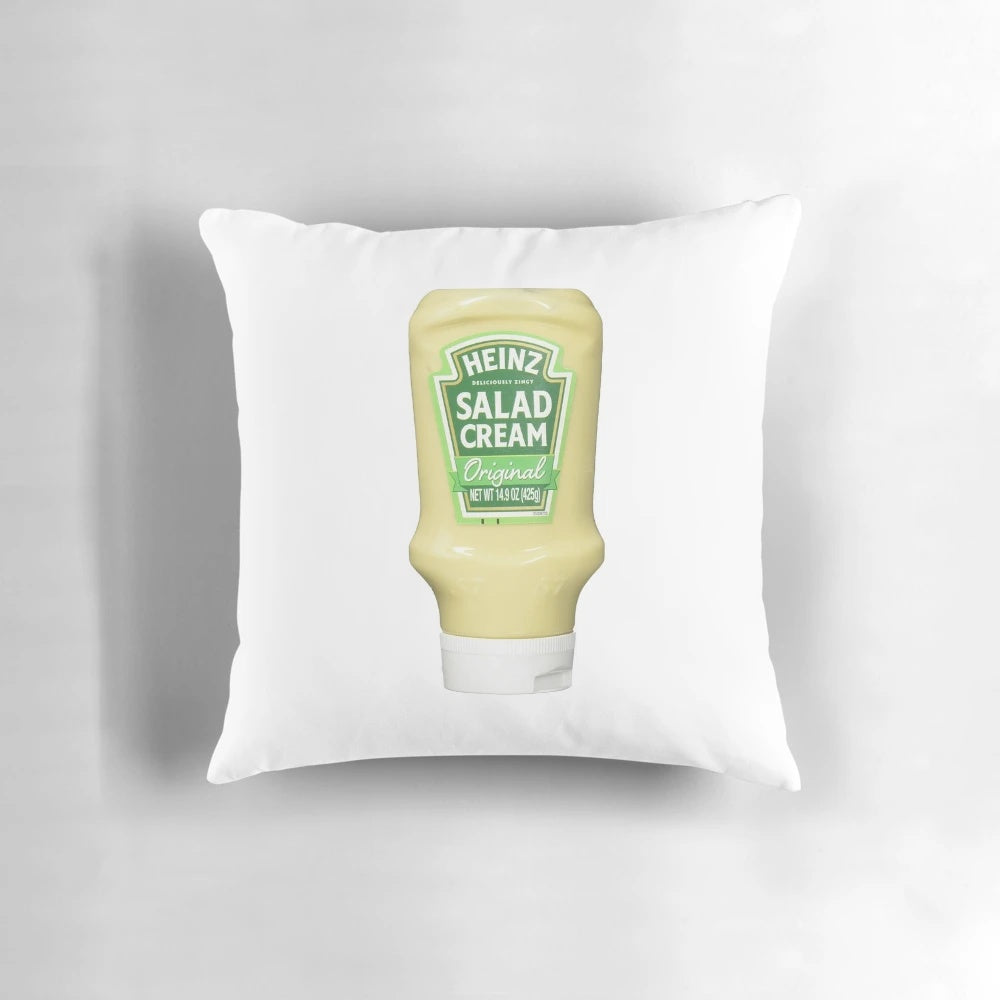 Decorative salad cream-inspired pillow product