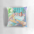 Handcrafted "Time to Relax" Pillow, a soothing home accent for relaxation and self-care