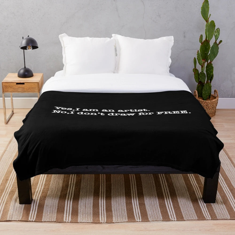 Artist truth pun plush blanket