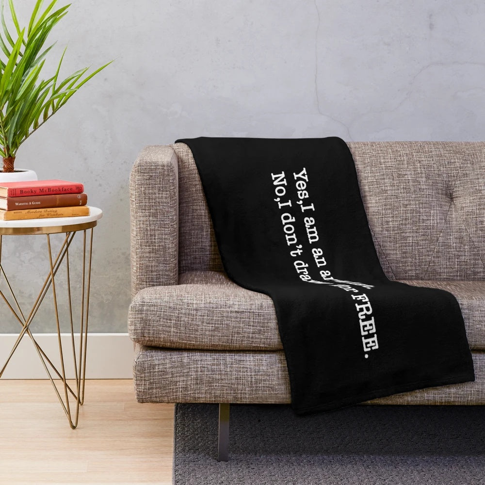 Artist truth pun plush blanket