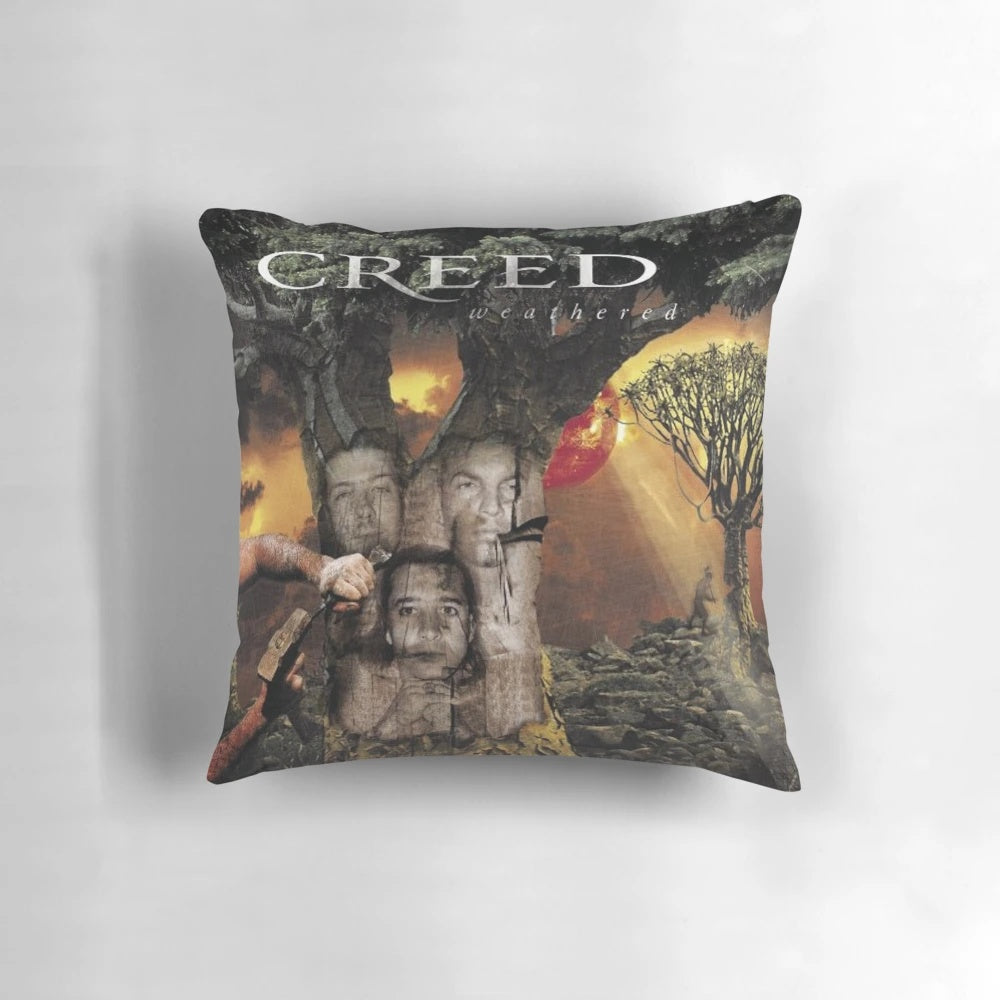 Creed Weathered Music Album Pillow for Home Decor