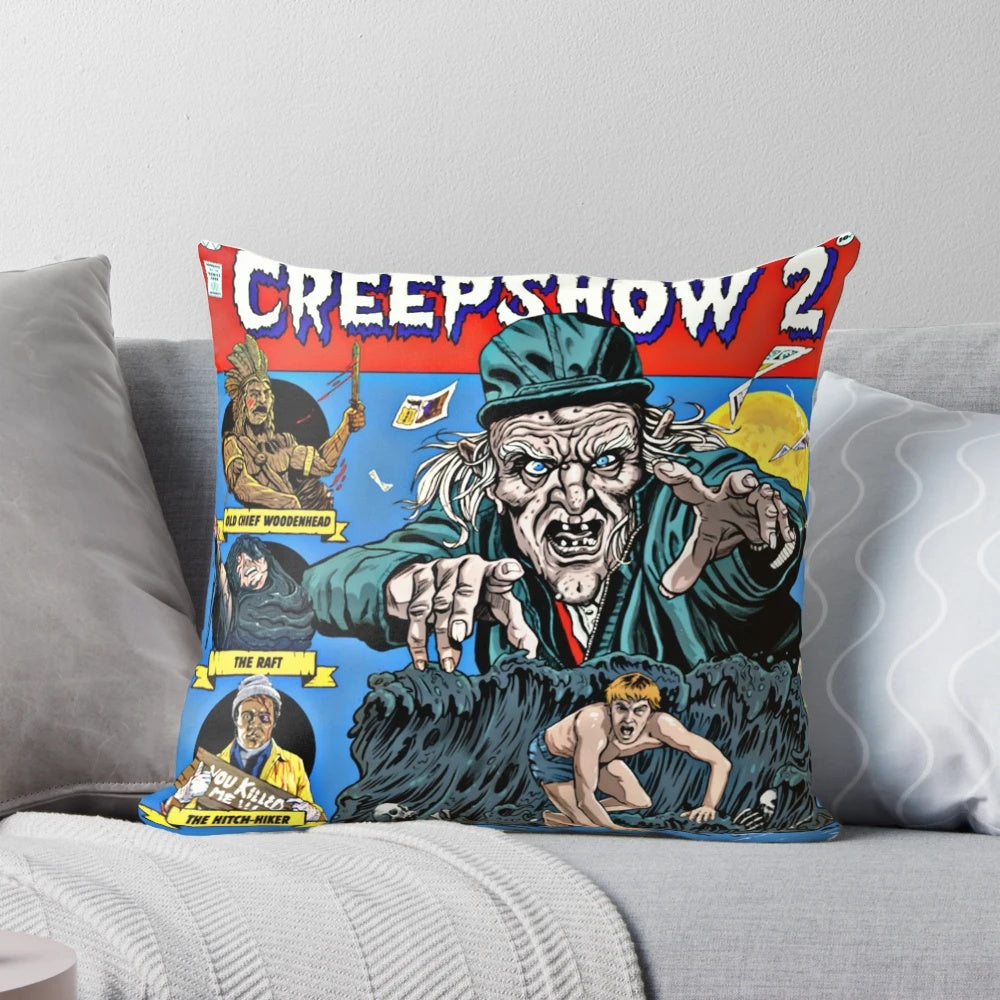 Creepshow 2 horror movie-themed decorative pillow