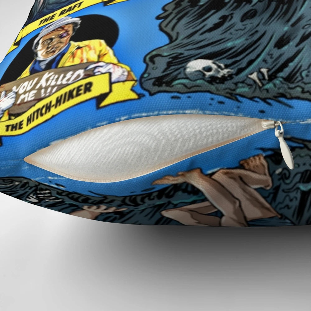 Creepshow 2 horror movie-themed decorative pillow