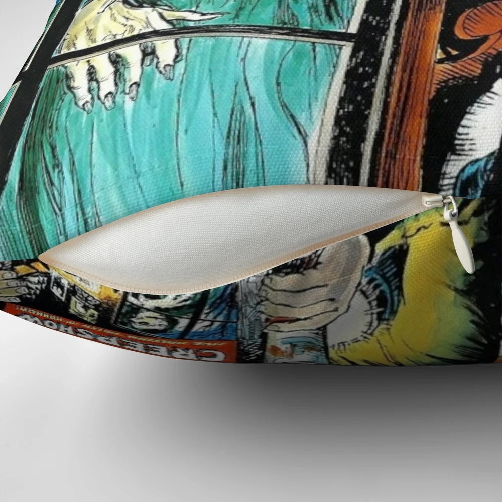 Creepshow Pillow featuring classic horror movie imagery