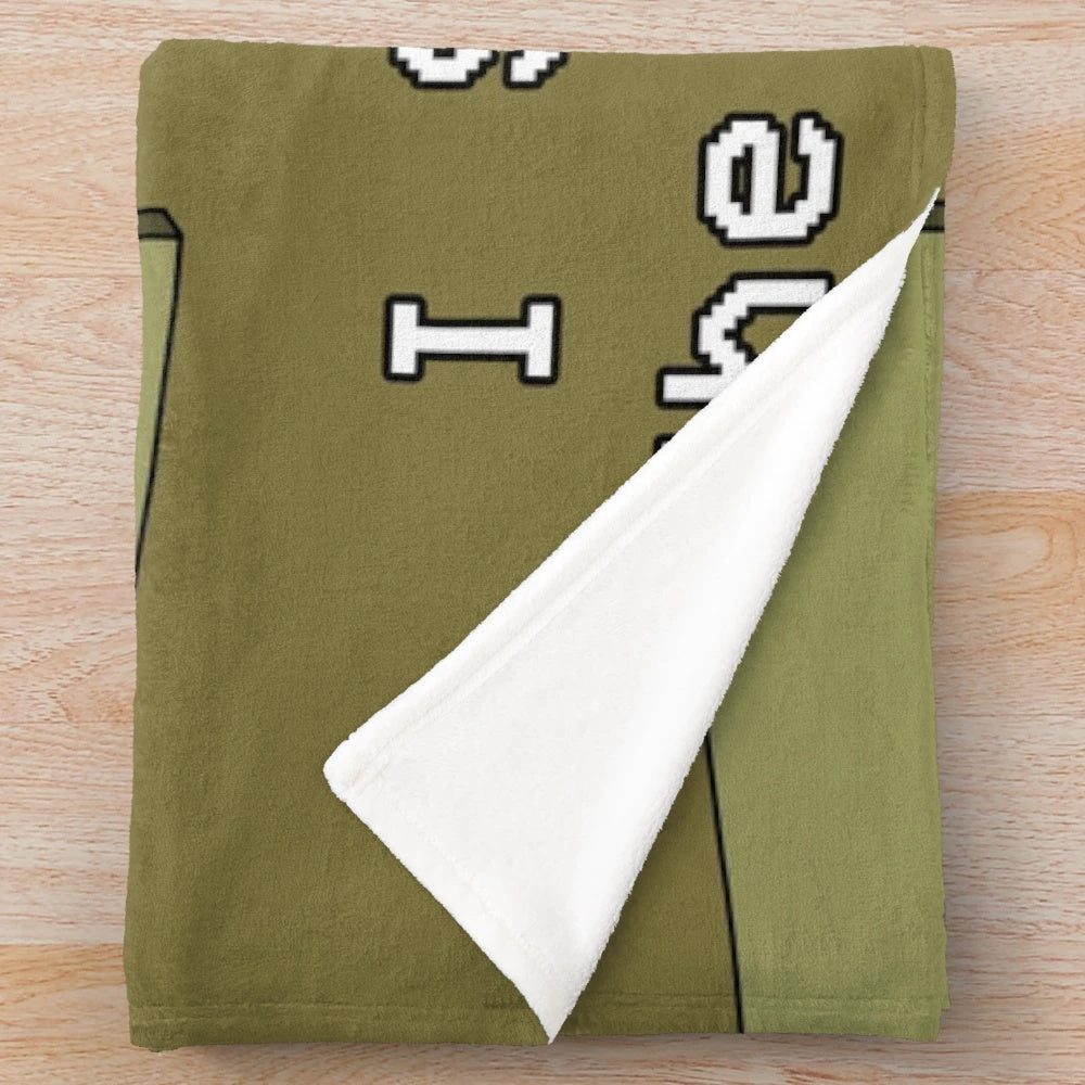 Backrooms-inspired creepy plush blanket featuring liminal space and nightmare-themed design