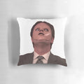 Creepy Dwight Schrute-inspired pillow pod with skin-like texture